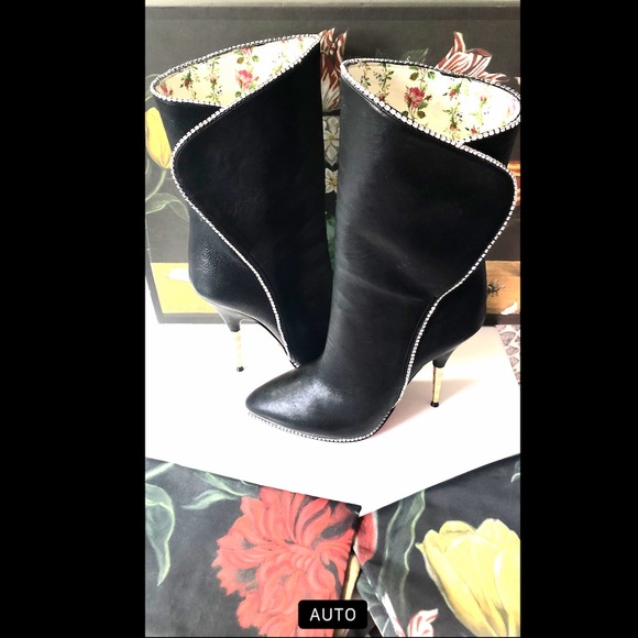 ❤️🙈🌹Gucci Fosca leather crystal boot🌹🙈❤️ - Picture 5 of 8